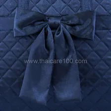 Стеганая атласная сумка с бантом NaRaYa Dark Blue (800.00 г)