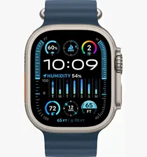 Apple Watch Ultra 2 49mm Titanium Case with Blue Ocean Band