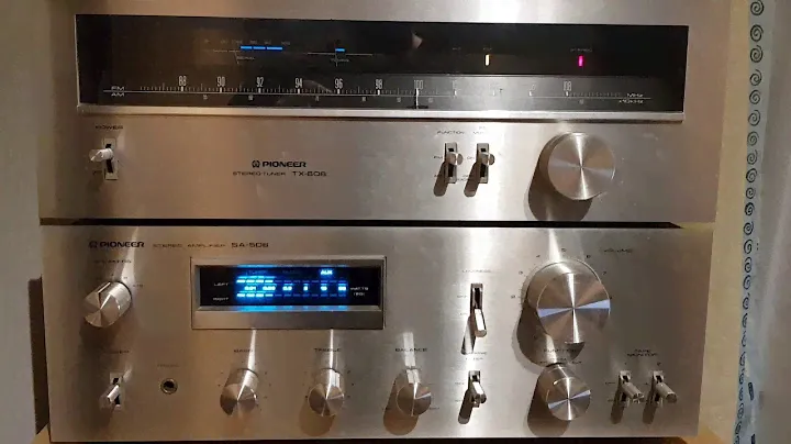 PIONEER SA 508 & TX 608 " Blaue Linie "