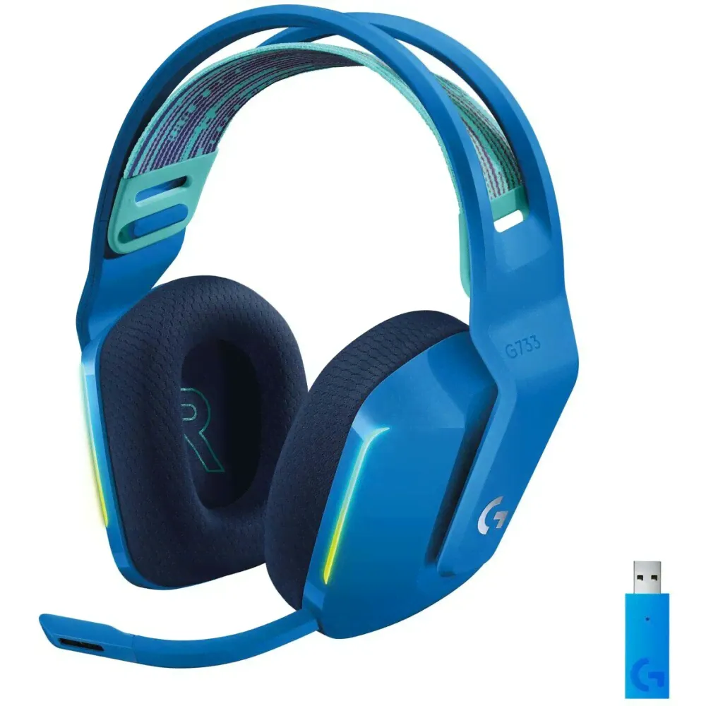 Гарнитура Logitech G733 LIGHTSPEED Wireless RGB Gaming Blue (981-000943)