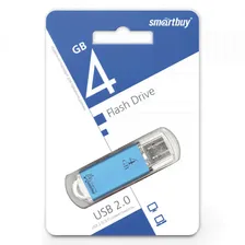 Флешка USB 4GB 2.0 SmartBuy V-Cut Blue