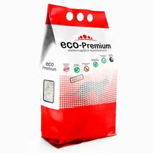 Комкующийся древесный наполнитель ECO-Premium Blue с гранулами синего цвета