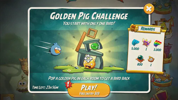 Golden Pig Challenge with Blues - Angry Birds 2