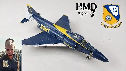 McDonnell Douglas F-4J Phantom II, US Navy Blue Angels #1, Hobby Master HA1903 1:72 Diecast Model