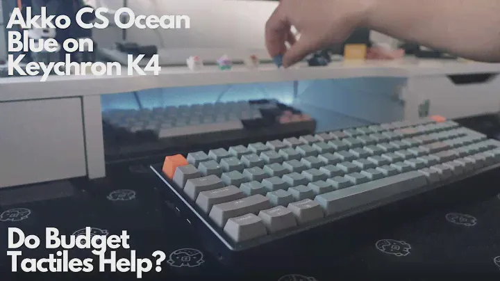 Akko CS Ocean Blue Tactile on Keychron K4 Sound Test ASMR