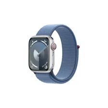 Apple Watch S9 Aluminium 41mm GPS+Cell. Silver Sport Loop Blue MRHX3QF/A