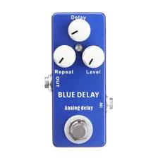 Guitar Effects Mosky Deep Blue Delay Mini Guitar Effect Pedal True Bypass On For Acousctic Electric Guitar Blue Color