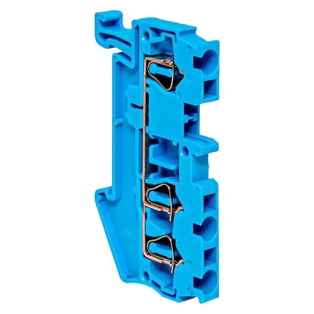 plc-jxb-st-2.5-3-blue | Колодка клеммная пружинная JXB-ST-2.5 31А 3 вывода синяя EKF-0