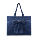 Стеганая атласная сумка с бантом NaRaYa Dark Blue (800.00 г)
