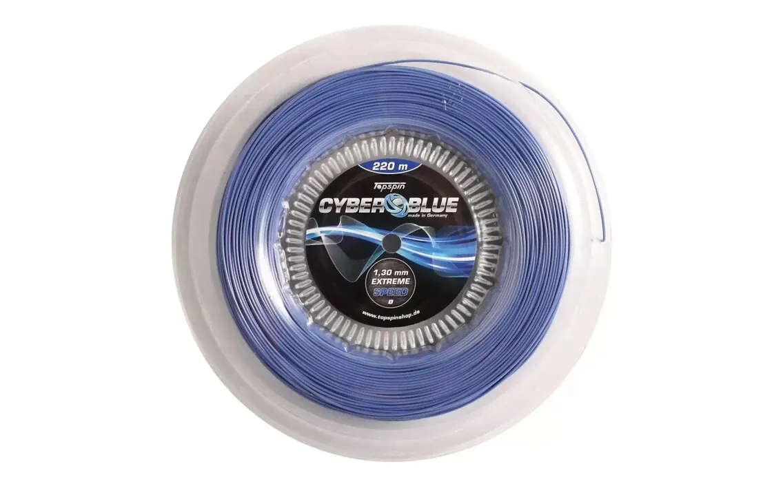 Струны для теннисной ракетки 220 м 1,30 мм Topspin CYBER BLUE EXTREME SPEED-0