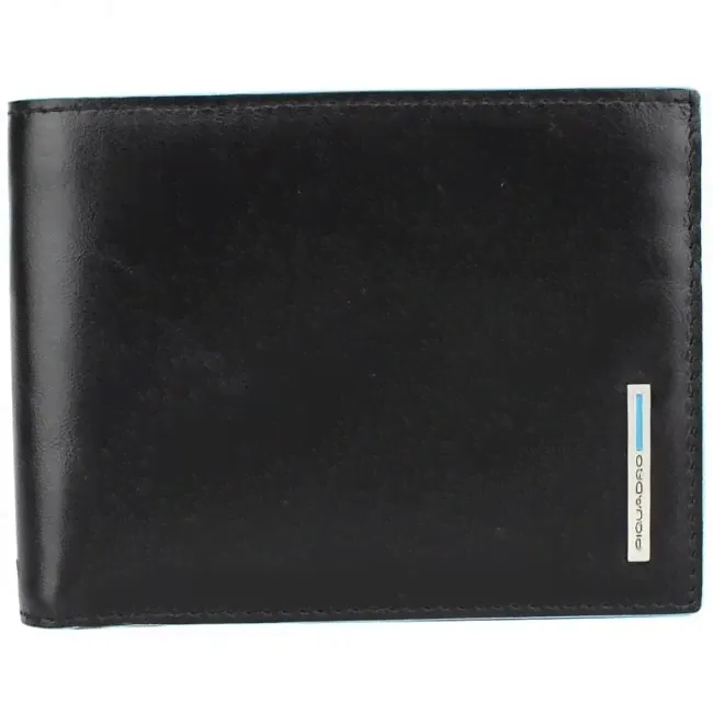 Кошелек Piquadro Blue Square, черный, 12,5x9x2 см