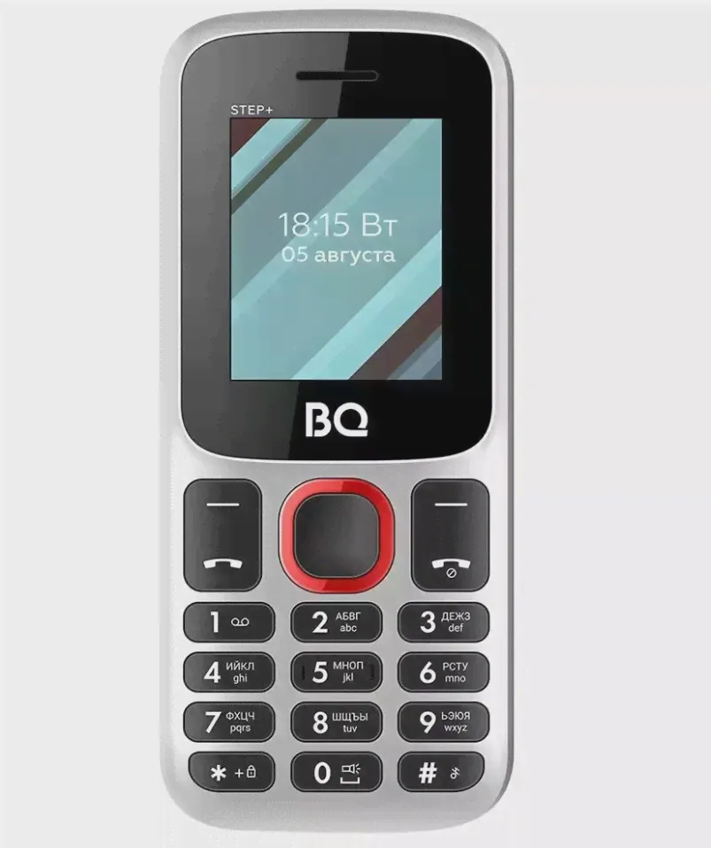 Сотовый телефон BQ 1848 Step+ White+Blue (2 SIM, 600 мА*ч, FM-радио)