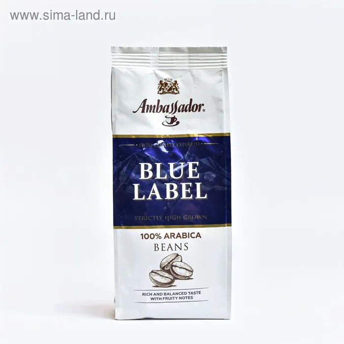 Кофе "Ambassador" BLUE LABEL в зернах м/у 12*200 г.-0