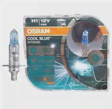 Лампа галогенная Osram Cool blue Intense H1 12V 55W, 2 шт.