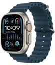 Apple Watch Series Ultra 2 49mm Titanium Case with Blue Ocean Band One Size