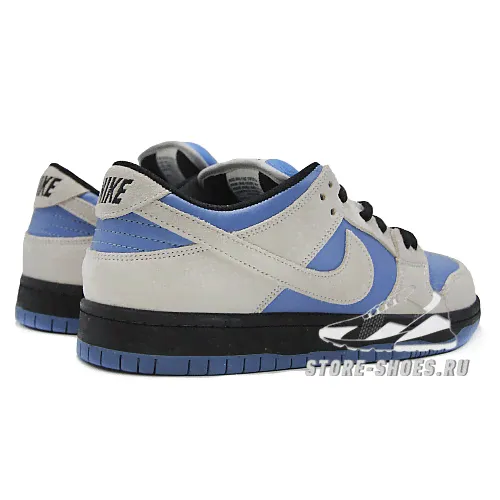 Мужские Nike SB Dunk Low Light Cream/Blue/Black-3