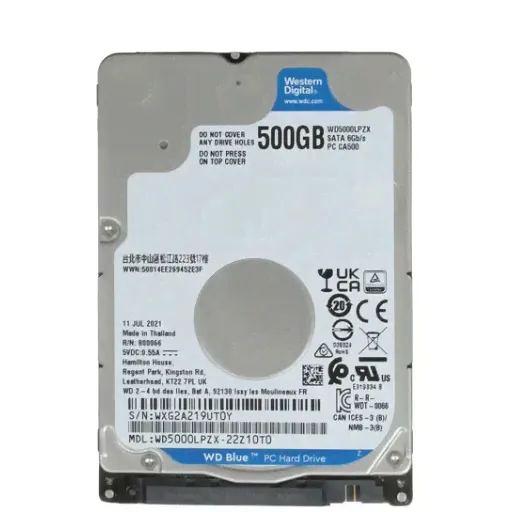 Жесткий диск WD Original SATA-III 500Gb WD5000LPZX Blue (5400rpm) 128Mb 2.5"-0