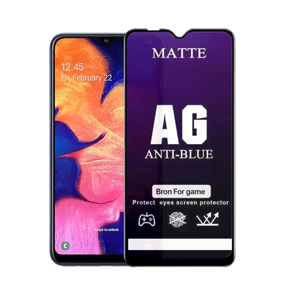 Стекло защитное Noname для APPLE iPhone XR/XI, Ceramic Matte, Anti-Blue, 0.4 мм, 2.5D, матовый, полный клей, цвет: чёрный-0