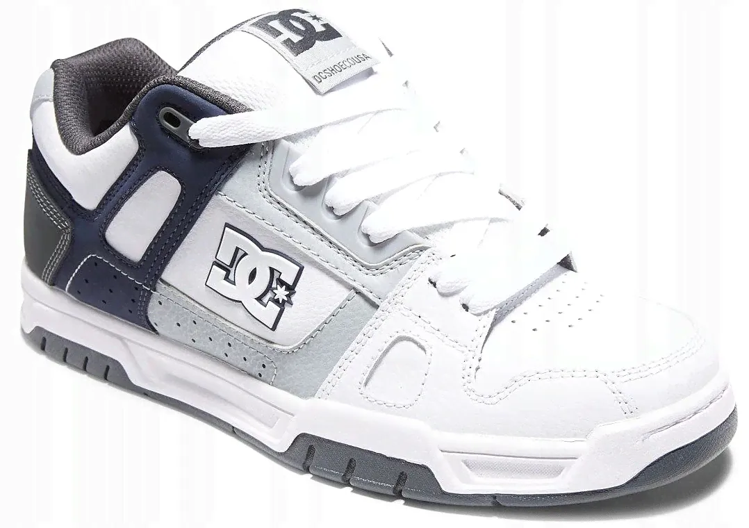 buty DC Stag - XWSB/White/Grey/Blue