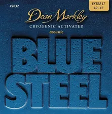 Dean Markley DM2032 Blue Steel Комплект струн для акустической гитары, латунь, 10-47