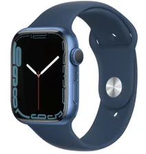 Apple Watch Sport Series 7 45mm Blue Aluminum Case with Abyss Blue Sport Band