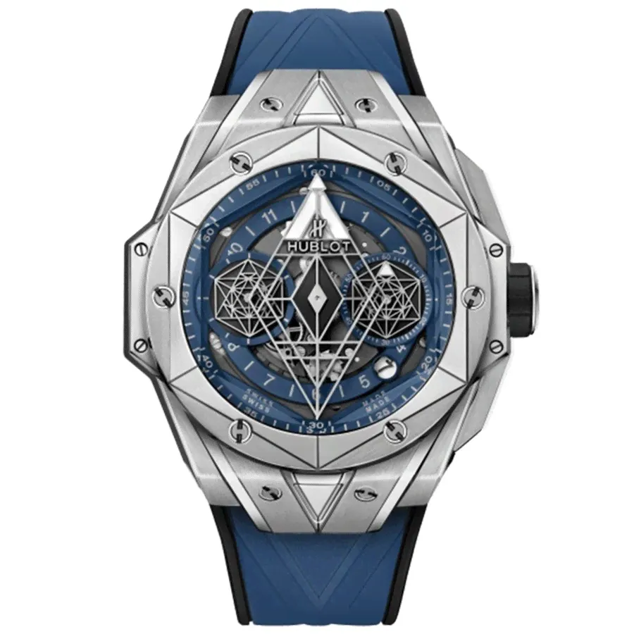 Часы Hublot Big Bang Sang Bleu Unico II Titanium Blue 418.NX.5107.RX.MXM20-0