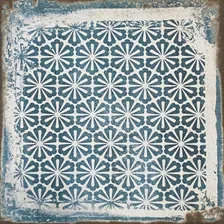 Керамогранит Toscana BLUE DECO 20x20 Decocer голубая синяя