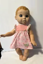 Luvabella Interactive Doll Blonde Blue Eyes Moves Talks Laughs FLAWED