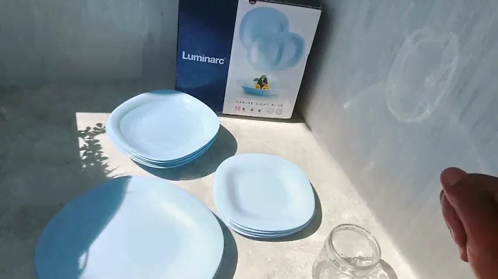 Роспаковка и обзор Сервиз столовый Carina Light Blue 18 предметов Luminarc P7629