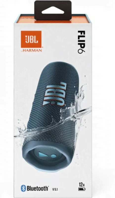 Беспроводная акустика JBL Flip 6 Blue (синяя)