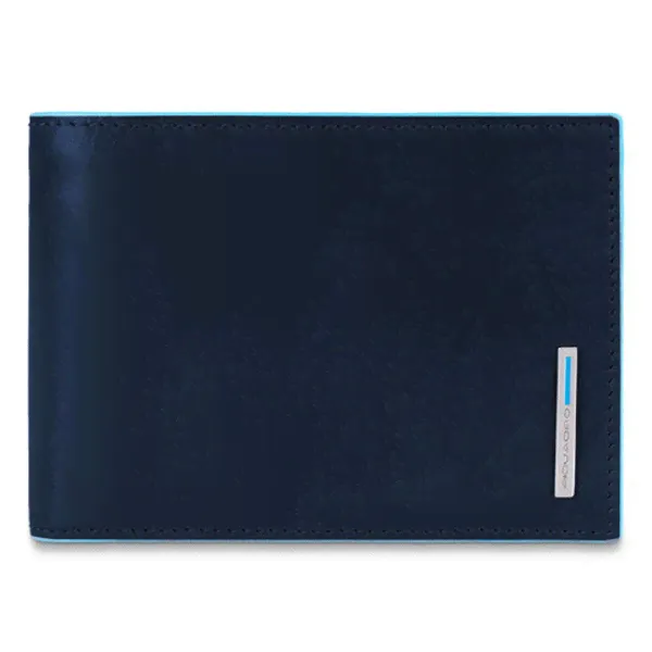 Портмоне Piquadro Blue Square, синее, 12,5х9,5х2,5 см