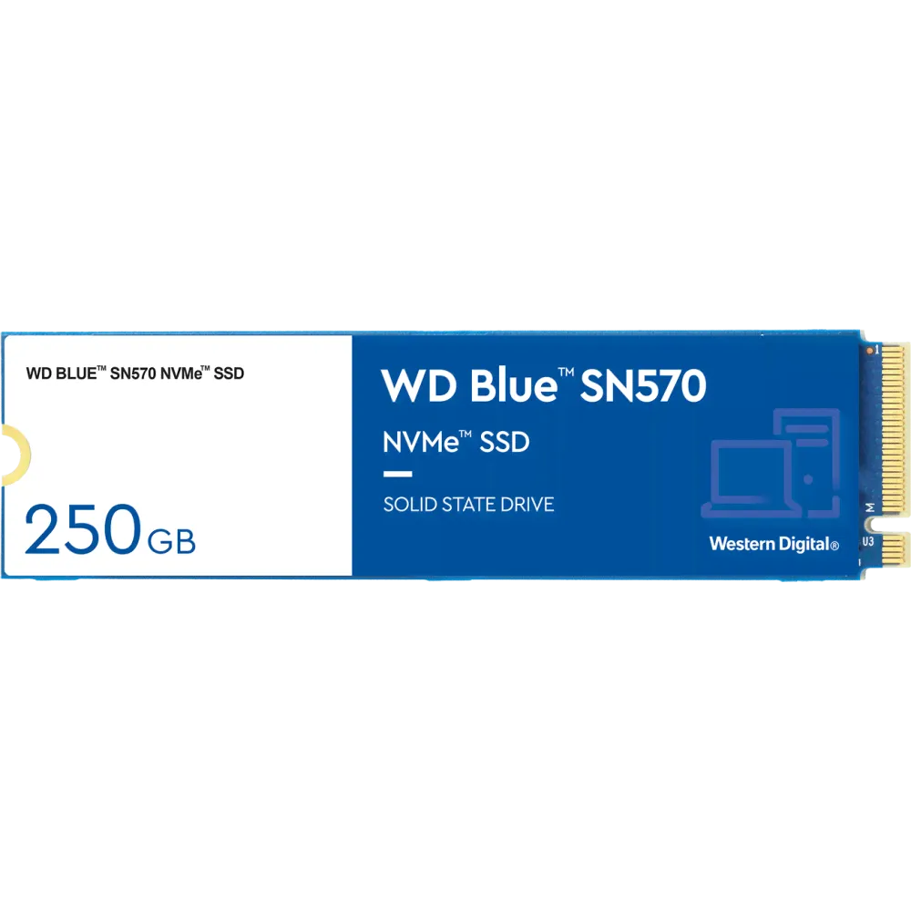 Внутренний SSD-накопитель 250Gb Western Digital Blue SN570 (WDS250G3B0C) M.2 PCIe NVMe 3.0 x4-0