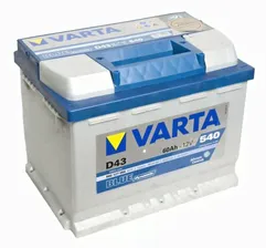 Аккумулятор Varta Blue Dynamic D43 12V 60Ah 540A L+