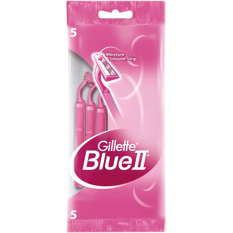 Бритва Gillette Blue II одноразовая женская, 5шт-0