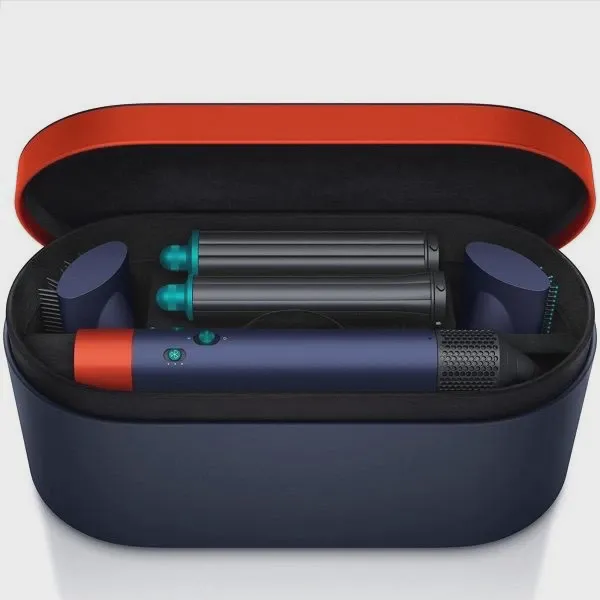 Стайлер для волос Dyson AirWrap Complete Long HS05, Prussian Blue/Topaz Orange (подарочный кейс для хранения)-1
