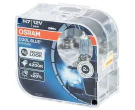 Лампа Osram H7-12-55 COOL BLUE INTENSE +20% 4200К 2шт Евро-бокс
