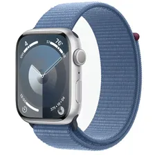 Apple Watch S9 45mm Silver Winter Blue Sport Loop