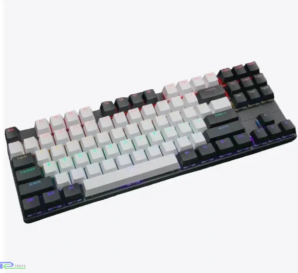 Игровая клавиатура Vorotex K87 Blue Switch, белый/черный-0