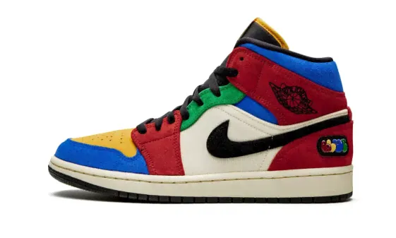 Кроссовки Nike Air Jordan 1 Mid SE Fearless Blue the Great (Многоцветный)-2