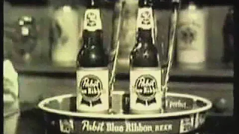 Vintage Pabst Blue Ribbon Beer Commercial