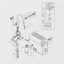 Комплект для кухни GROHE Blue Home, смеситель с функциями фильтрации, охлаждения и газирования воды, Wi-Fi интерфейс, суперсталь (31541DC0)