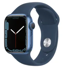 Apple Watch Sport Series 7 41mm Blue Aluminum Case with Abyss Blue Sport Band