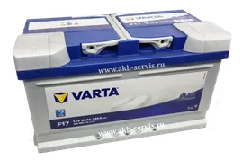 Аккумулятор Varta Blue Dynamic (Варта) 80Ач о/п F17 (580 406 074) 740А низкий