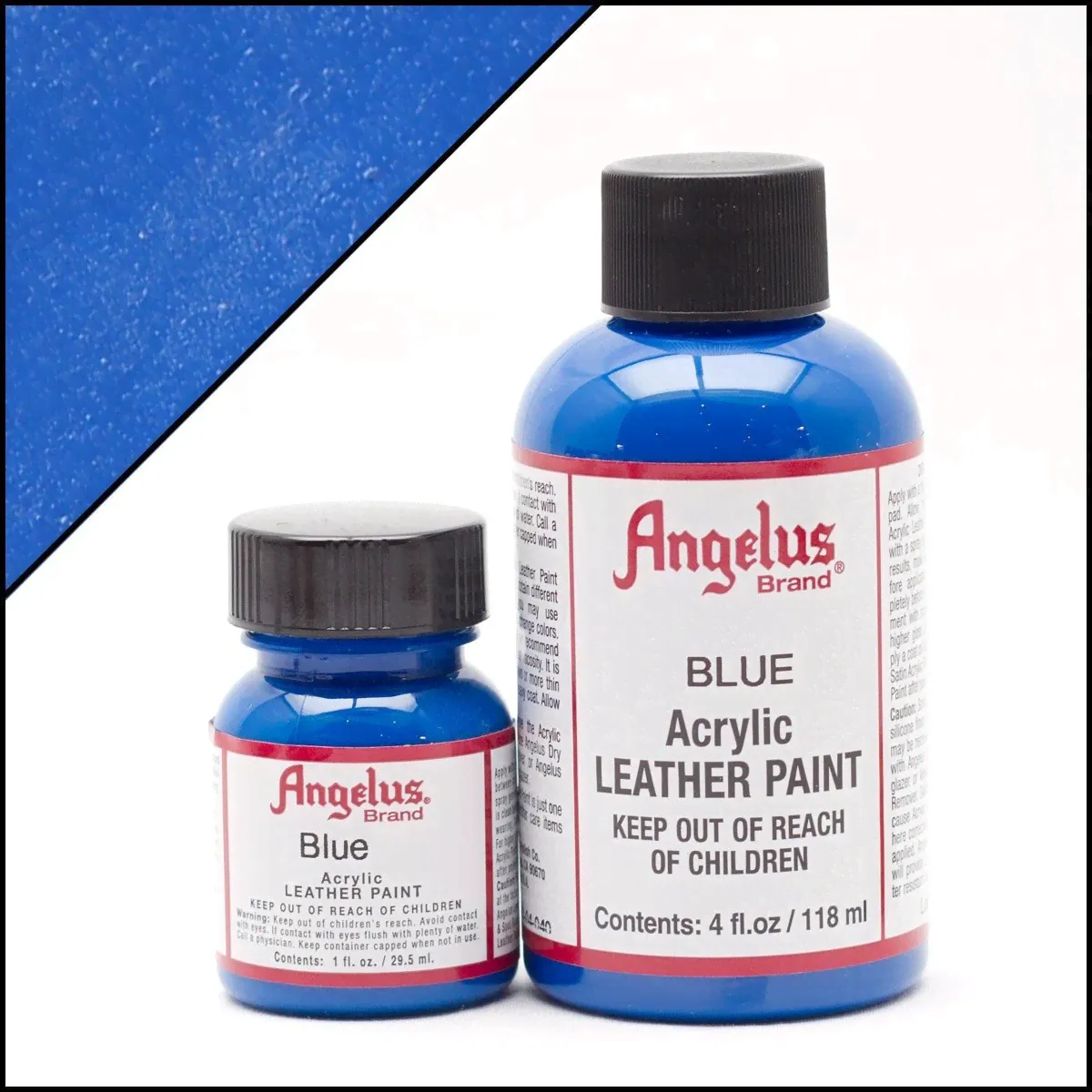 Синяя акриловая краска для обуви Angelus Acrylic 1 oz (29 мл) – Blue 040