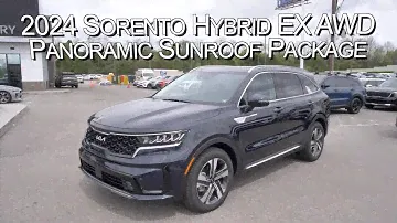 New Gravity Blue 2024 Kia Sorento Hybrid EX w/ Panoramic Sunroof Package at Parkside Kia