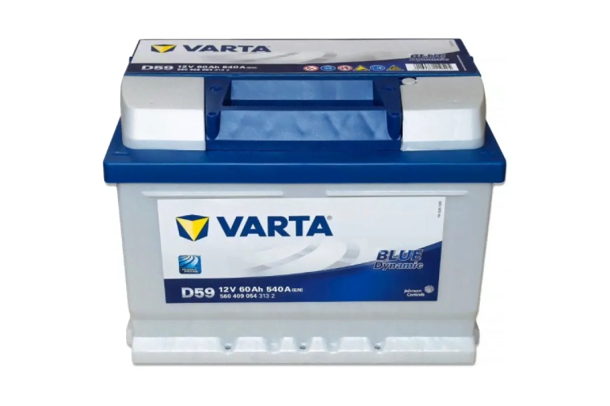 Аккумулятор VARTA D59 Blue Dynamic Низкий 12V 60Ah 540A Обратная полярность