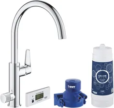 Смеситель Grohe 30385000 Blue Pure BauCurve для мойки, с фильтром, хром