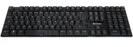 Клавиатура Sharkoon PureWriter RGB Blue механическая, Kailh Blue, проводная, подсветка RGB, USB, цвет: черный (PUREWRITER-RGB-BLUE)