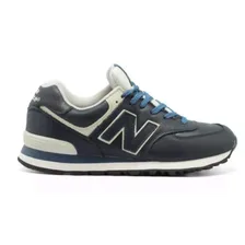 New Balance 574 Rub blue (синие кожа)