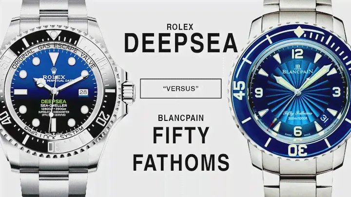 ROLEX DEEPSEA SEA-DWELLER против FIFTY FATHOMS от BLANCPAIN: D-Blue 116660 против 5015D